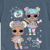 image:imageHYBRID APPAREL  LOL Surprise  LOL Hi Bae  Toddler and Youth Short Sleeve Graphic TShirtHeather Blue
