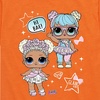 image:imageHYBRID APPAREL  LOL Surprise  LOL Hi Bae  Toddler and Youth Short Sleeve Graphic TShirtHeather Orange