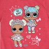 image:imageHYBRID APPAREL  LOL Surprise  LOL Hi Bae  Toddler and Youth Short Sleeve Graphic TShirtHeather Red