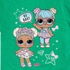 image:imageHYBRID APPAREL  LOL Surprise  LOL Hi Bae  Toddler and Youth Short Sleeve Graphic TShirtKelly Green
