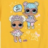 image:imageHYBRID APPAREL  LOL Surprise  LOL Hi Bae  Toddler and Youth Short Sleeve Graphic TShirtYellow