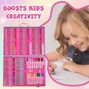 image:imageLOL Surprise 130Piece Kids Art Set with Travel Case  PinkPink