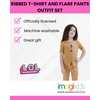 image:imageLOL Surprise Fierce Girls Rib Knit TShirt and Flare Pants Outfit Set Toddler to Big Kid Sizes 2T  1416Fierce  Coffee Brown