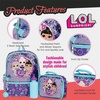 image:imageLOL Surprise Girls 4 Piece Backpack Set Flip Sequin 16 School Bag with Front Zip Pocket Purple and TealMixed
