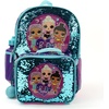 image:imageLOL Surprise Girls 4 Piece Backpack Set Flip Sequin 16 School Bag with Front Zip Pocket Purple and TealMixed
