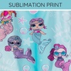 image:imageLOL Surprise Girls UPF 50 One Piece Bathing Suit Little Kid to Big Kid Sizes 41416Turquoise  Pink