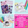 image:imageLOL Surprise OMG Flawless Fashion Sketchbook by Horizon Group USA DIY Craft Kit Learn Pattern Making amp Drawing Includes Sketchbook Stencils Art Pages Repositionable Stickers amp MoreSuper Sketchbook