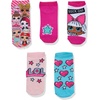 image:imageLOL Surprise girls Lol Surprise 5 Pack Shorty Socks Assorted Pink Shoe Size 38 US