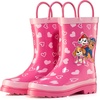 image:imageNickelodeon Kids Girls JoJo Siwa Character Printed Waterproof EasyOn Handles Rubber Rain Boots  ToddlerLittle KidsPink
