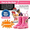 image:imageNickelodeon Kids Girls JoJo Siwa Character Printed Waterproof EasyOn Handles Rubber Rain Boots  ToddlerLittle KidsPink