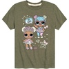 image:imageHYBRID APPAREL  LOL Surprise  LOL Hi Bae  Toddler and Youth Short Sleeve Graphic TShirtHeather Military Green