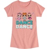 image:imageHYBRID APPAREL  LOL Surprise Dolls  Dancing Dolls Dance  Toddler amp Youth Girls Short Sleeve Graphic TShirtDesert Pink