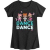 image:imageHYBRID APPAREL  LOL Surprise Dolls  Dancing Dolls Dance  Toddler amp Youth Girls Short Sleeve Graphic TShirtHeather Black