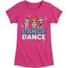 image:imageHYBRID APPAREL  LOL Surprise Dolls  Dancing Dolls Dance  Toddler amp Youth Girls Short Sleeve Graphic TShirtHeather Fuchsia