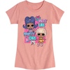 image:imageHYBRID APPAREL  LOL Surprise Dolls  Get UR Party On  Toddler amp Youth Girls Short Sleeve Graphic TShirtDesert Pink