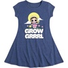 image:imageHYBRID APPAREL  LOL Surprise Dolls  Grow Grrrl  Toddler amp Youth Girls Fit amp Flare DressHeather Navy