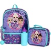 image:imageLOL Surprise Girls 4 Piece Backpack Set Flip Sequin 16 School Bag with Front Zip Pocket Purple and TealMixed