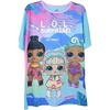 image:imageLOL Surprise Girls Pajamas Nightgown Dorm Sleep ShirtBlueGrey Font