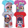 image:imageLOL Surprise Girls Short Sleeve Shirt 4 Pack for Little and Big KidsAqua