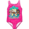 image:imageLOL Surprise Girls UPF 50 One Piece Bathing Suit Little Kid to Big Kid Sizes 41416Pink