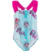 image:imageLOL Surprise Girls UPF 50 One Piece Bathing Suit Little Kid to Big Kid Sizes 41416Turquoise  Pink