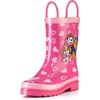 image:imageNickelodeon Kids Girls JoJo Siwa Character Printed Waterproof EasyOn Handles Rubber Rain Boots  ToddlerLittle KidsPink