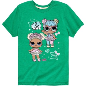 image:imageHYBRID APPAREL  LOL Surprise  LOL Hi Bae  Toddler and Youth Short Sleeve Graphic TShirtKelly Green