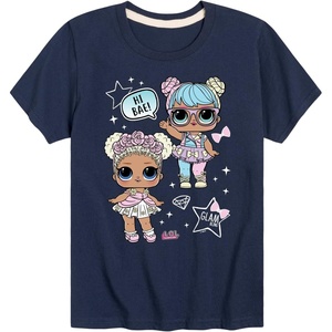 image:imageHYBRID APPAREL  LOL Surprise  LOL Hi Bae  Toddler and Youth Short Sleeve Graphic TShirtNavy