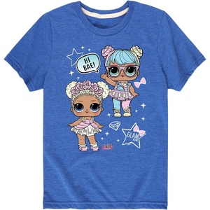 image:imageHYBRID APPAREL  LOL Surprise  LOL Hi Bae  Toddler and Youth Short Sleeve Graphic TShirtRoyal Blue