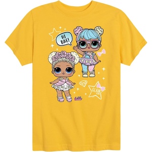 image:imageHYBRID APPAREL  LOL Surprise  LOL Hi Bae  Toddler and Youth Short Sleeve Graphic TShirtYellow