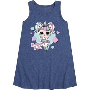 image:imageHYBRID APPAREL  LOL Surprise Dolls  BDay BB Besties Celebrate Birthdays  Toddler amp Youth Girls Aline DressHeather Navy
