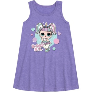 image:imageHYBRID APPAREL  LOL Surprise Dolls  BDay BB Besties Celebrate Birthdays  Toddler amp Youth Girls Aline DressPurple
