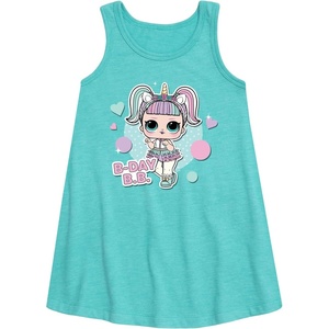 image:imageHYBRID APPAREL  LOL Surprise Dolls  BDay BB Besties Celebrate Birthdays  Toddler amp Youth Girls Aline DressTurquoise