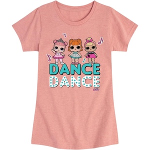 image:imageHYBRID APPAREL  LOL Surprise Dolls  Dancing Dolls Dance  Toddler amp Youth Girls Short Sleeve Graphic TShirtDesert Pink