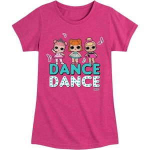 image:imageHYBRID APPAREL  LOL Surprise Dolls  Dancing Dolls Dance  Toddler amp Youth Girls Short Sleeve Graphic TShirtHeather Fuchsia