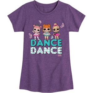 image:imageHYBRID APPAREL  LOL Surprise Dolls  Dancing Dolls Dance  Toddler amp Youth Girls Short Sleeve Graphic TShirtHeather Purple