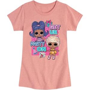 image:imageHYBRID APPAREL  LOL Surprise Dolls  Get UR Party On  Toddler amp Youth Girls Short Sleeve Graphic TShirtDesert Pink