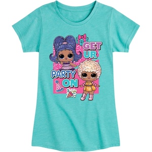 image:imageHYBRID APPAREL  LOL Surprise Dolls  Get UR Party On  Toddler amp Youth Girls Short Sleeve Graphic TShirtTurquoise