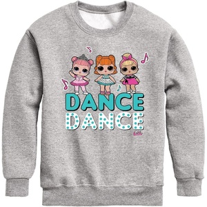 image:imageHYBRID APPAREL  Lol Surprise  Lol Dance  Toddler And Youth Crewneck Fleece SweatshirtAthletic Heather