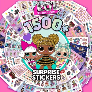 image:imageHorizon Group USA Sticker Book with Large and Small Sizes Kids Stationary for Water Bottle Notebooks and Party Favors 1500 LOL Surprise