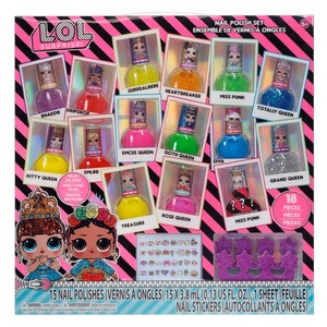 image:imageLOL Surprise Girl PeelOff Nail Polish Activity Set for Girls Ages 3 with 15 Nail Polish Colors Toe Spacers and Nail Stickers Perfect for Parties Sleepovers and Makeovers