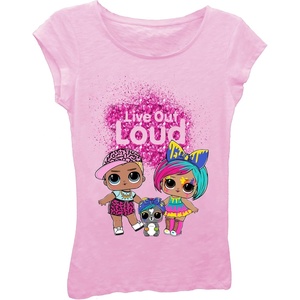 image:imageLOL Surprise Girls Lol Surprise Girl Power Short Sleeve TShirt Girls 416Light Pink