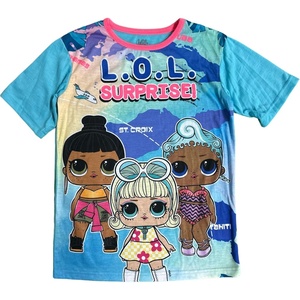 image:imageLOL Surprise Girls Pajamas Nightgown Dorm Sleep ShirtBluePink Font