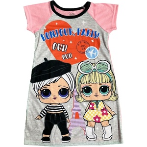 image:imageLOL Surprise Girls Pajamas Nightgown Dorm Sleep ShirtPinkBlack