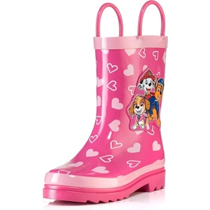 image:imageNickelodeon Kids Girls JoJo Siwa Character Printed Waterproof EasyOn Handles Rubber Rain Boots  ToddlerLittle KidsPink