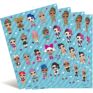 image:imageUnique LOL Surprise Multicolor Paper Sticker Sheets Pack of 4  Assorted Designs for Party Decor Ideal for Kids Birthdays amp Celebrations