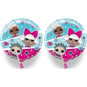 image:imageUnique LOL Surprise Round Foil Balloon  18  Multicolor Perfect for Birthday Parties and Celebrations  1 Pc18 Pack of 2