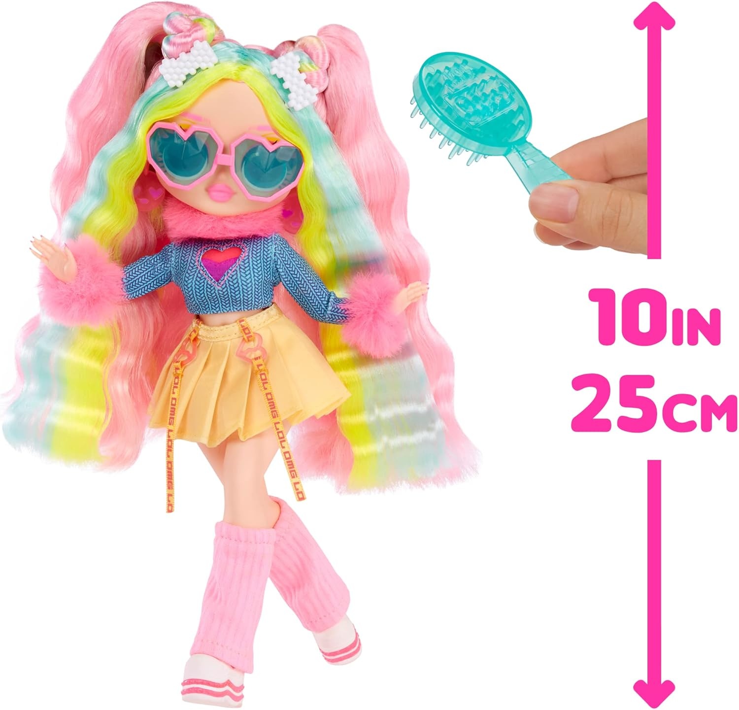 image:imageLOL Surprise OMG Sunshine Color Change Bubblegum DJ Fashion Doll with Color Changing Hair and Fashions and Multiple Surprises  Great Gift for Kids Ages 4Modern