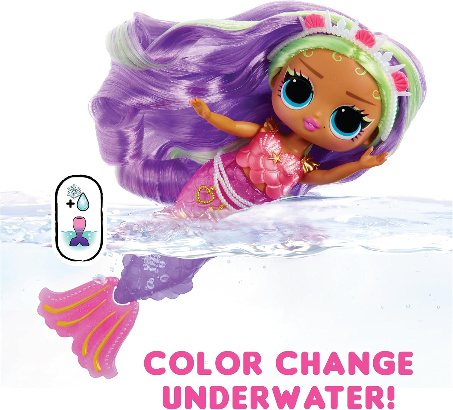 image:imageLOL Surprise Tweens Mermaid Cleo Clove Fashion Doll with Color Changing Tail Movable Fin and Beautiful Accessories  Toy Gift for Kids Ages 4One Size