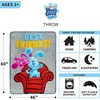 image:imageFranco Kids Bedding Super Soft Micro Raschel Throw 46 in x 60 in LOL SurpriseBlues Clues